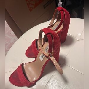 Red Steve Madden heels